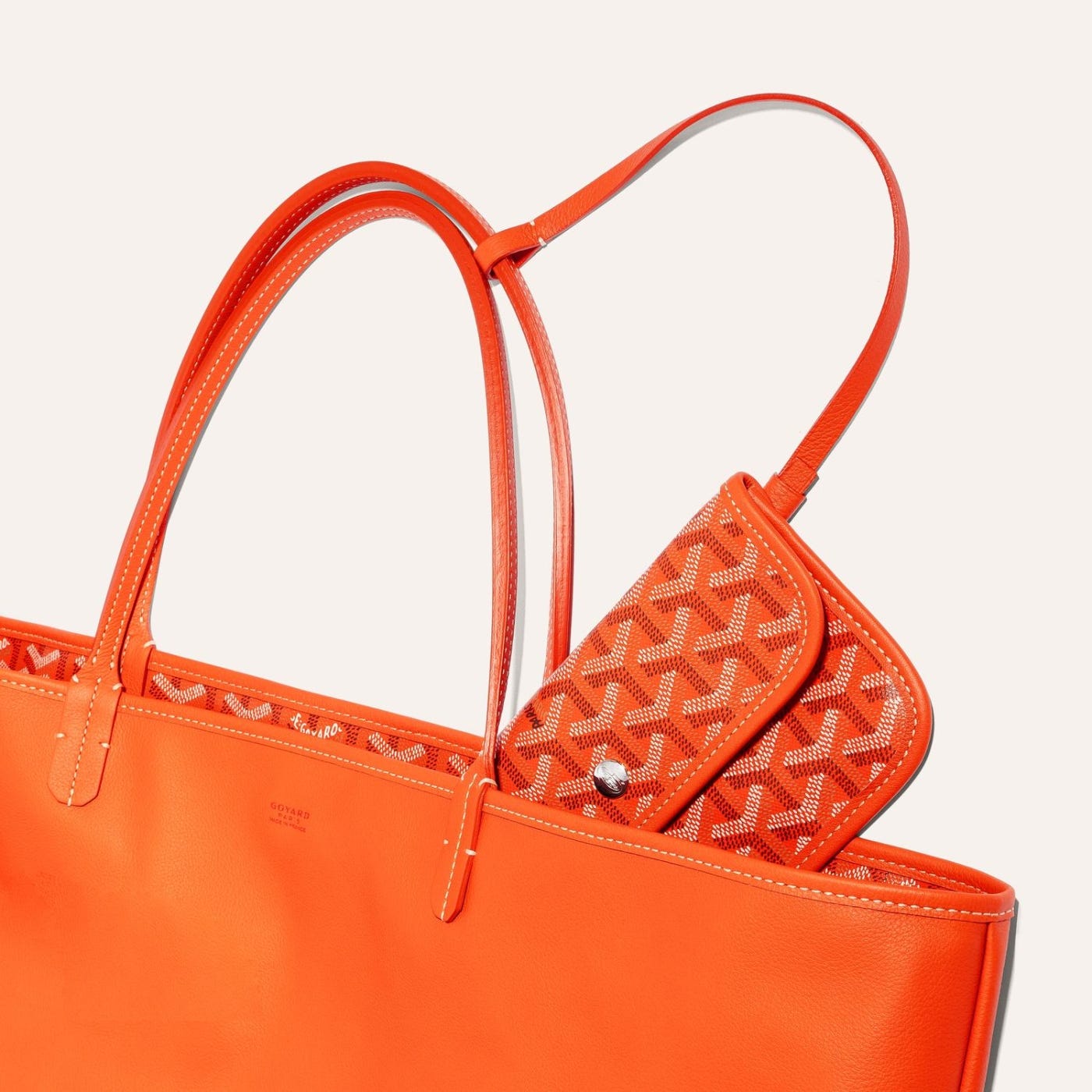 Goyard Anjou GM Tote Bag Orange - Image 3